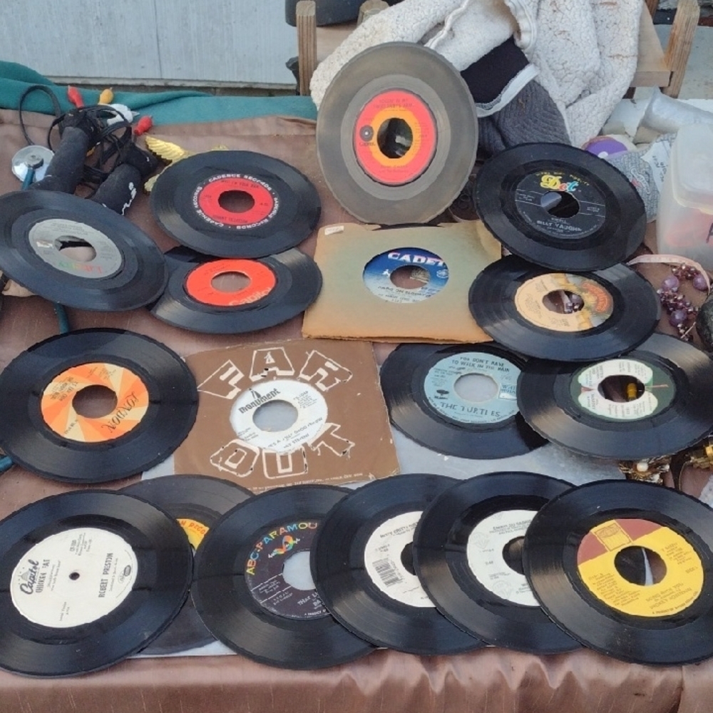Vintage Vinyl 45's Record Collection